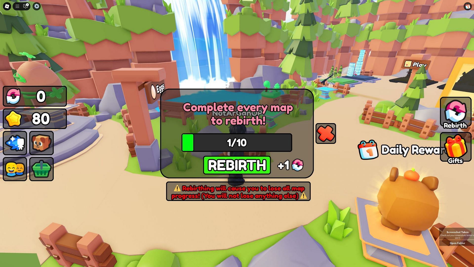 Rebirths in Find Things (Image via Roblox)